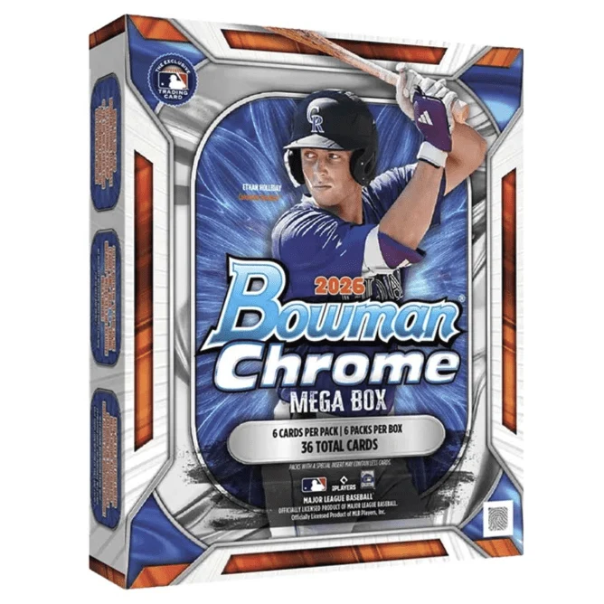2026 Bowman Chrome Baseball Mega Box