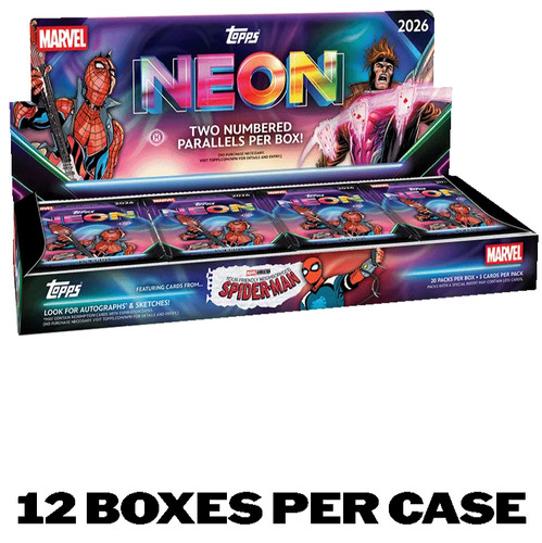 2026 Topps Marvel Neon Hobby Box - Sealed Case