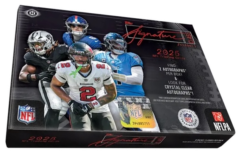 2025 Topps Signature Class Football - Jumbo Box (Sealed Case)