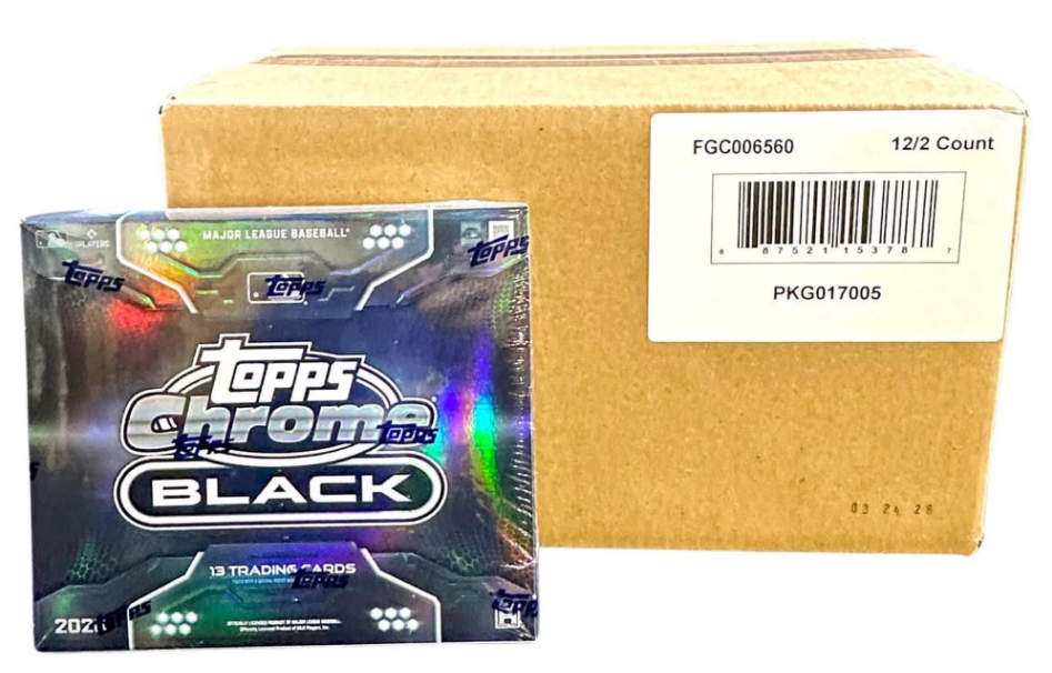 2026 Topps Chrome Black Baseball - Hobby Box - Sealed Case
