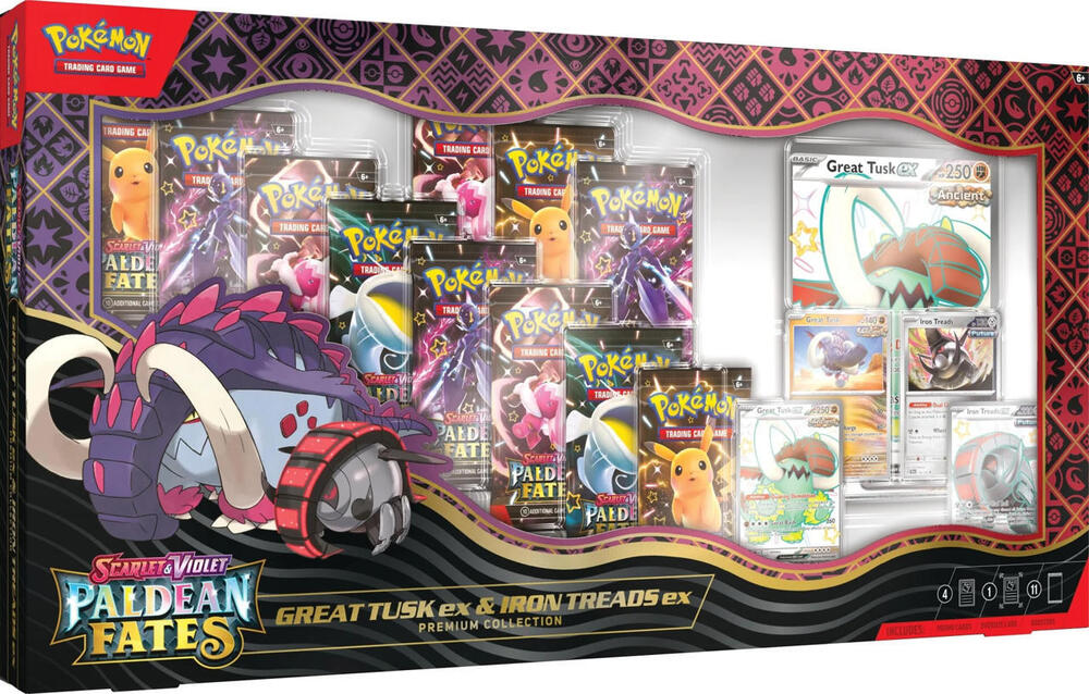 Pokemon: Paldean Fates Great Tusk Ex Premium Collection