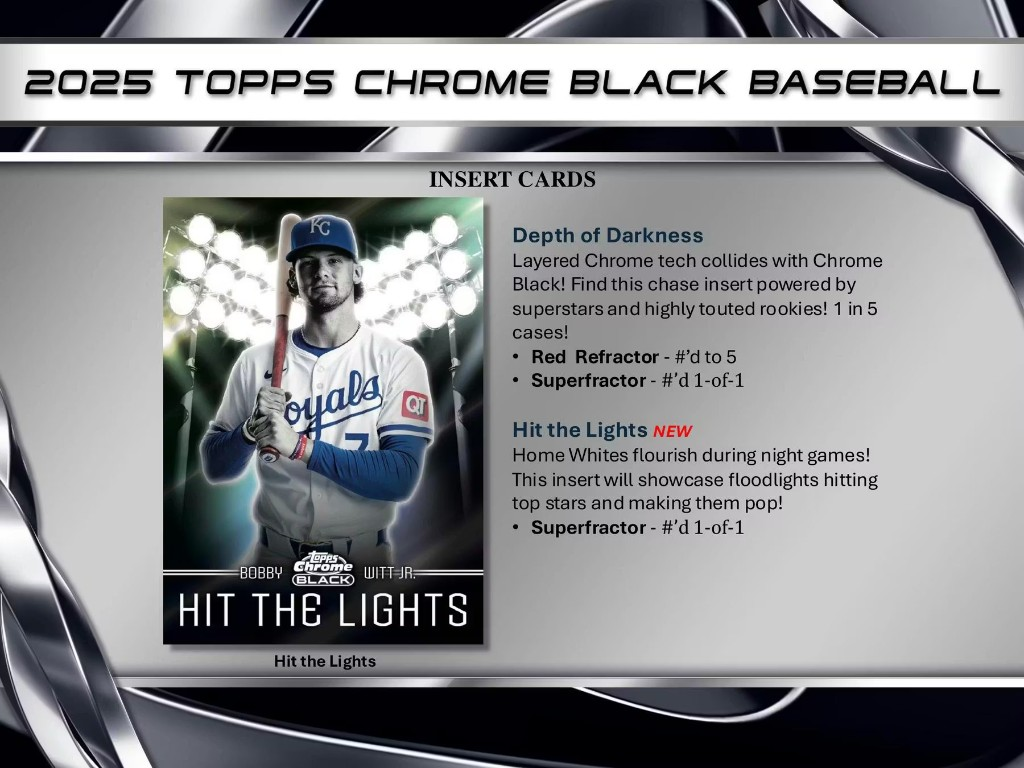 2025 Topps Chrome Black Baseball - Hobby Box — photo 9